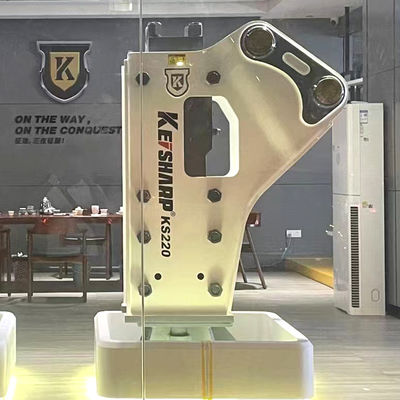 kualitas  KS220 Side Type Hydraulic Breaker 140mm Chisel Diameter 400-550bpm for 20-27 Ton Excavator pabrik