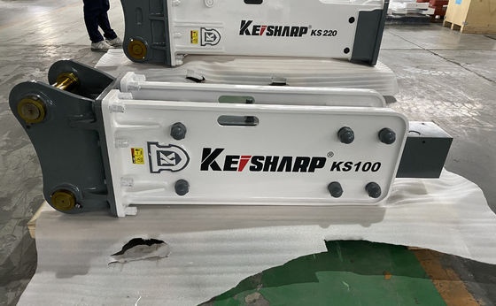 KS100 Excavator Hydraulic Rock Breaker Machine Top Type 75mm Diameter Chisel