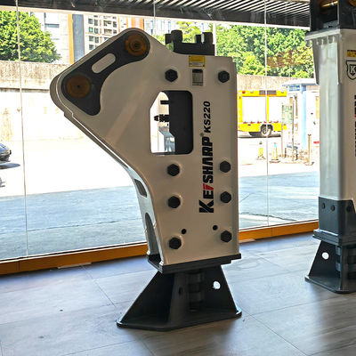 KS220 Side Type Hydraulic Breaker 140mm Diameter Chisel 400-550bpm untuk Excavator 20-27 Ton