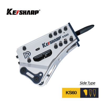 KS60 Side Type 53mm Chisel Diameter Hydraulic Breaker Machine Match 2.5-4.5ton Penggali
