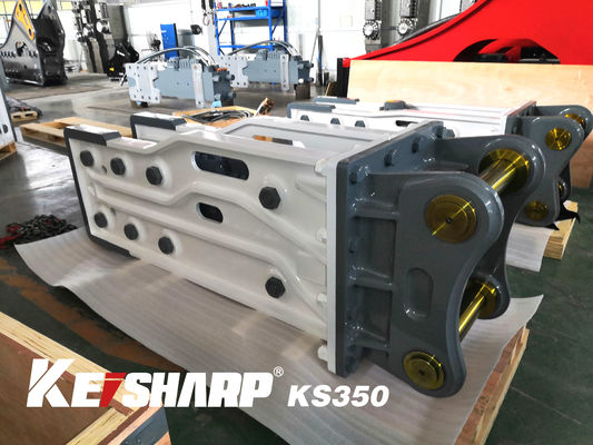 KS350 Top Type Hydraulic Breaker Diameter Chisel 165mm Untuk Excavator 35-40 Ton