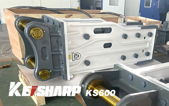 KS600 Top Type Hydraulic Breaker Diameter Chisel 205mm Untuk Excavator 55-65 Ton