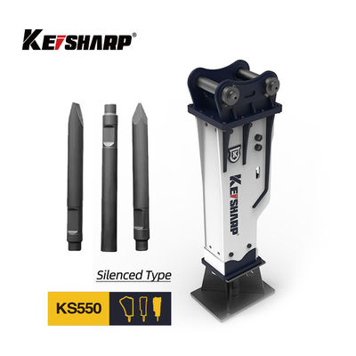 1 Circuit 200mm Chisel Pin Mounted Breaker Untuk Industri Konstruksi