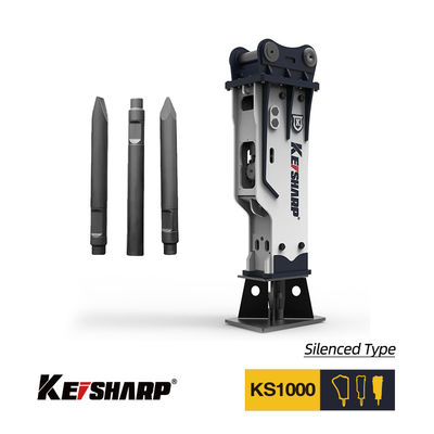 KS1000 Box Type Hydraulic Breaker Diameter Chisel 255mm Untuk Excavator 90-160 Ton