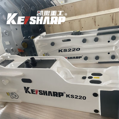 KS220 Silenced / Side / Top Type Hydraulic Breaker Hammer Untuk Excavator