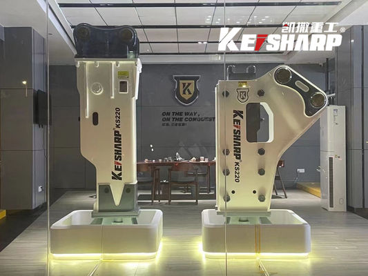 KS220 Silenced / Side / Top Type Hydraulic Breaker Hammer Untuk Excavator