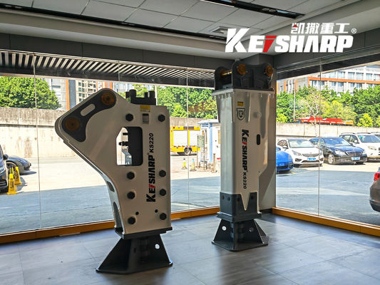 KS220 Silenced / Side / Top Type Hydraulic Breaker Hammer Untuk Excavator
