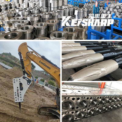 CE ISO Excavator Hydraulic Breakers Spare Parts Hydraulic Silenced Type (Bagian suku cadang penggalian hidraulik)