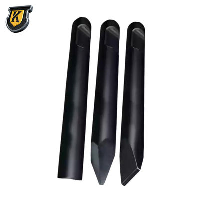 155mm Hydraulic Hammer Chisel 27 Ton 35 Ton Excavator Breaker Chisel ISO9001 Disetujui