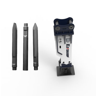 SB50 SB81 Untuk Excavator 25 Ton Melalui Bolts Diafragma Rock Hydraulic Breaker Hammer