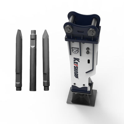SB50 SB81 Untuk Excavator 25 Ton Melalui Bolts Diafragma Rock Hydraulic Breaker Hammer