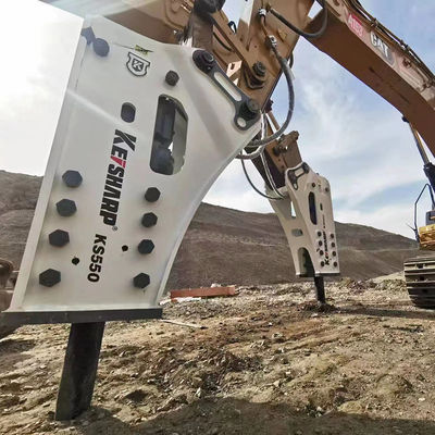 200mm Diameter Chisel KS550 Hydraulic Rock Breaker Jenis Sisi