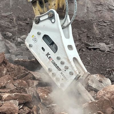 200mm Diameter Chisel KS550 Hydraulic Rock Breaker Jenis Sisi