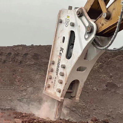Heavy Hydraulic Stone Breaker Untuk 50-60ton Excavator Guide / Bentuk Tidak Reguler