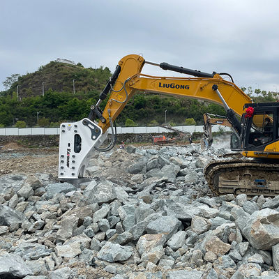 220mm Bush Rock Air Pecker Hydraulic Hammer Breaker Untuk Jack Excavator