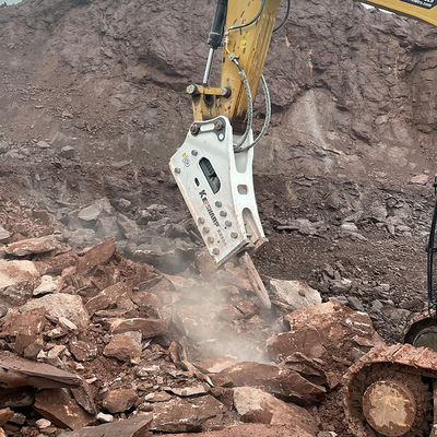 Sertifikat CE Impact Hydraulic Top Breaker Rock Drill Attachment untuk menghancurkan batuan