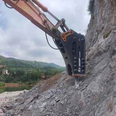 Sertifikat CE Impact Hydraulic Top Breaker Rock Drill Attachment untuk menghancurkan batuan