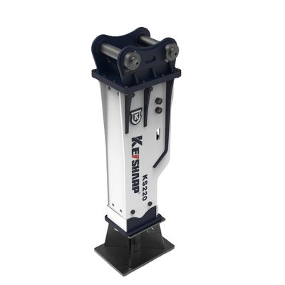 Kondisi CE Sertifikat 140mm Alloy Bentuk Irregular Chisel Guide Hydraulic Breaker