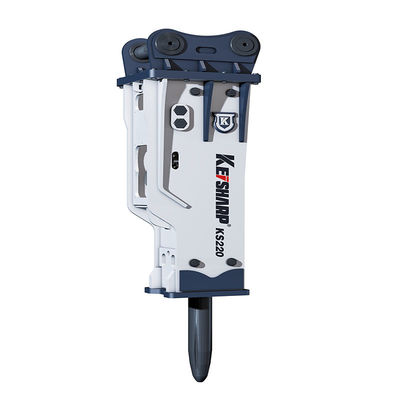 Kondisi CE Sertifikat 140mm Alloy Bentuk Irregular Chisel Guide Hydraulic Breaker