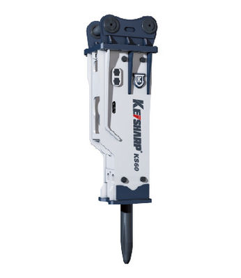 KS60 Tipe Silenced Hydraulic Excavator Breaker 53mm Diameter Chisel