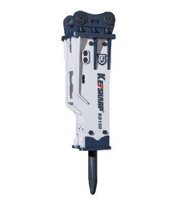 KS150 Tipe Silenced Hydraulic Excavator Breaker 100mm Diameter Chisel