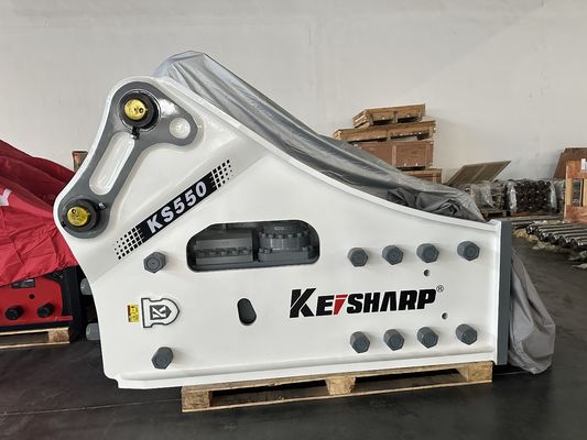 KS550 Side Type Hydraulic Breaker dengan 200mm Chisel Match 50-55t Excavator