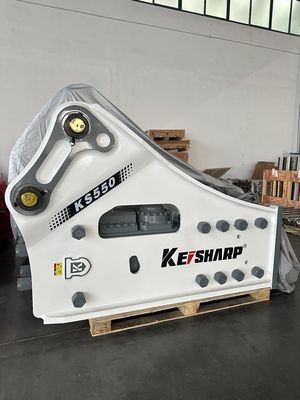 KS550 Side Type Hydraulic Breaker dengan Diameter Chisel 200mm untuk Excavator Konstruksi Jalan