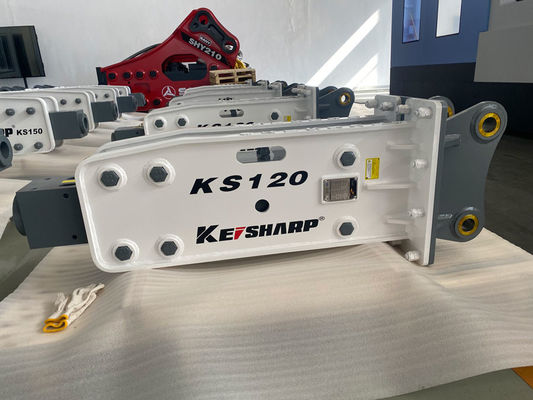 KS120 Excavator Hydraulic Rock Breaker Machine Top Type 85mm Diameter Chisel