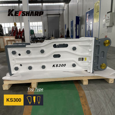 KS300 Excavator Hydraulic Rock Breaker Machine Top Type 150mm Diameter Chisel