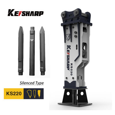 KS220 Box Type Rock Hydraulic Breaker Machine 140mm Diameter Chisel