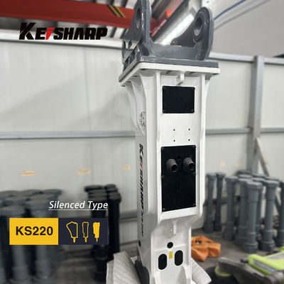 KS220 Box Type Rock Hydraulic Breaker Machine 140mm Diameter Chisel
