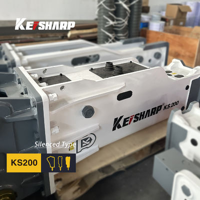 KS200 Top Type Hydraulic Breaker 135mm Diameter Chisel Untuk 18-22 Ton Excavator