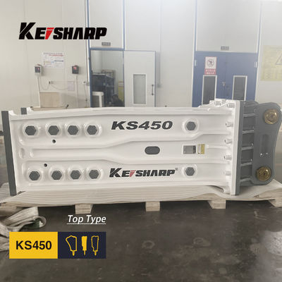 KS450 Excavator Hydraulic Rock Breaker Machine Top Type 190mm Diameter Chisel